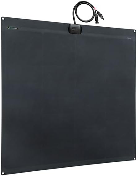 LensunSolar Flexible Solar Panel 120W 12V ETFE,32.3in x 30.5in Semi-Flexible Bendable Mono Solar Panel High Efficiency 120 Watt for RV Van Roof TopCamping Home Boat Marin