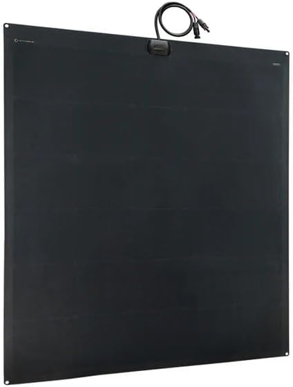 LensunSolar Flexible Solar Panel 240W 12V ETFE, 46.8in x 38in Semi-Flexible Bendable Mono Solar Panel High Efficiency 240 Watt for RV Van Roof TopCamping Home Boat Marin