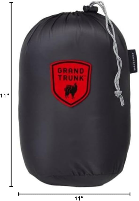 GRAND TRUNK Hooded Travel Pillow - Memory Foam Neck Support with Light-Blocking Hood & Carry Bag for Airplane & Car Travel (Slate Grey)