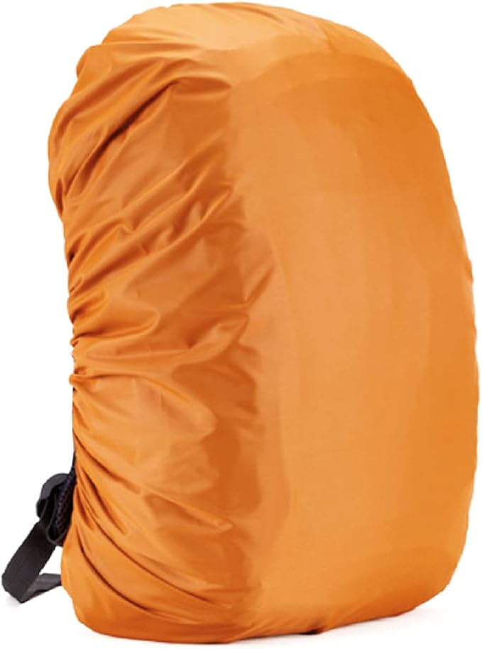 Silfrae Waterproof Rucksack Cover Backpack Rain Cover 30L-100L for Travel Climbing Hiking (Orange, 40L-50L)