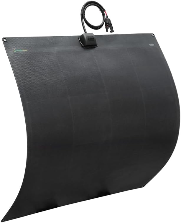 LensunSolar Flexible Solar Panel 120W 12V ETFE,32.3in x 30.5in Semi-Flexible Bendable Mono Solar Panel High Efficiency 120 Watt for RV Van Roof TopCamping Home Boat Marin