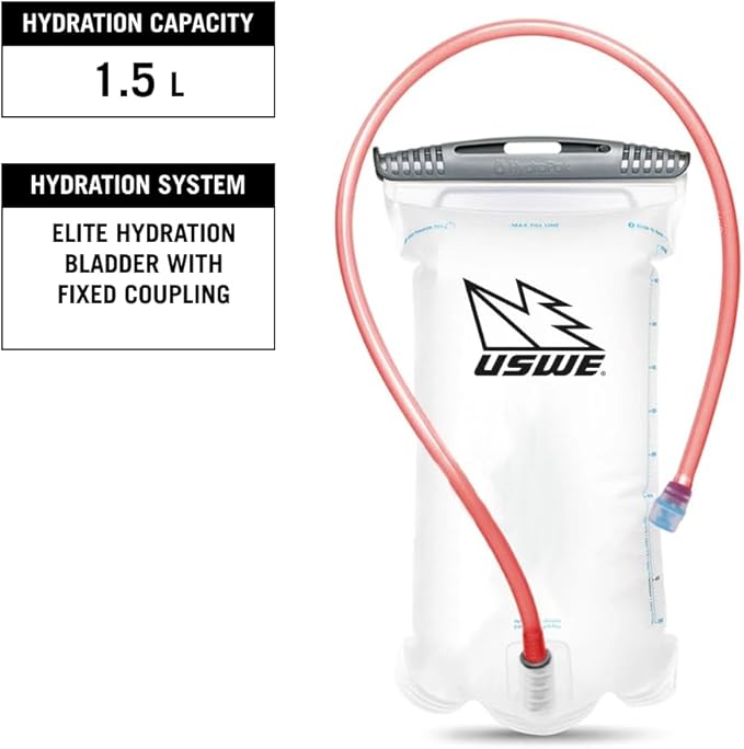 USWE Outlander Hydration Pack with Water Bladder, Hydration Backpack - Backpack for Cycling, MTB, Trail Running & More