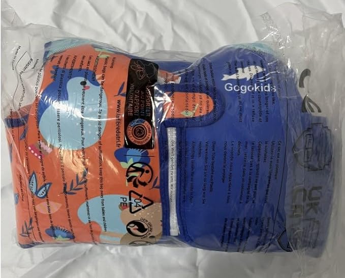 Gogokids Toddler Swim Vest, Kids Floaties for 20-50 lbs Girls & Boys, Buoyancy Jacket Swimming Aid with Water Wings for 2-6 Years, Pool/Beach