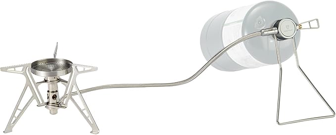 Backpacking Stoves Portable Propane Camping Cooking Stove with Fixed Support Foldable Adjustable Camp Stove Ideal for Hiking and Outdoor Cooking