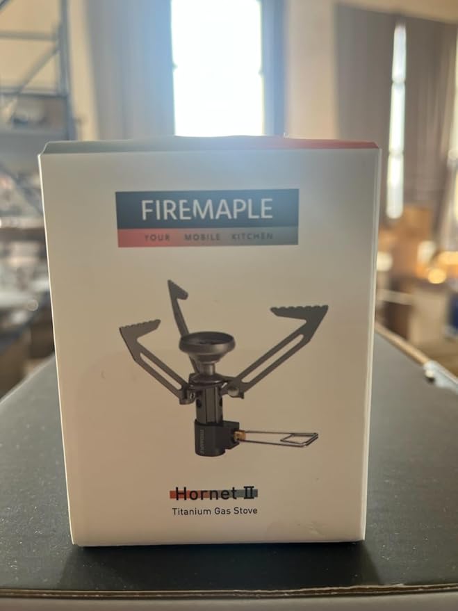 Fire-Maple Hornet II Portable Backpacking Hiking Stove, Mini with High Stability, UItra Light Titanium Gas Stove, for Camping, Backpacking, Hiking, and Survival