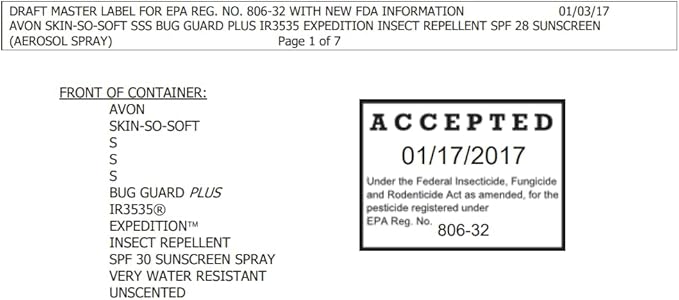 Skin So Soft Bug Guard Plus IR3535® Expedition™ Aerosol Spray – Insect Repellent & SPF 28 Sunscreen, DEET-Free, Unscented, 8-Hour Mosquito Protection, Repels Deer Ticks, Gnats, No-Seeums & Black Flies