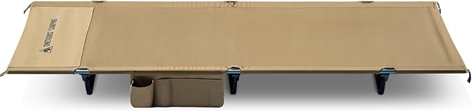 OneTigris SUPRAGRIS Camping Cot, Support Up to 400lbs, Lightweight Comfortable Folding Bed for Camping, Hiking, Backpacking, Travel, Car Trips, Office Nap