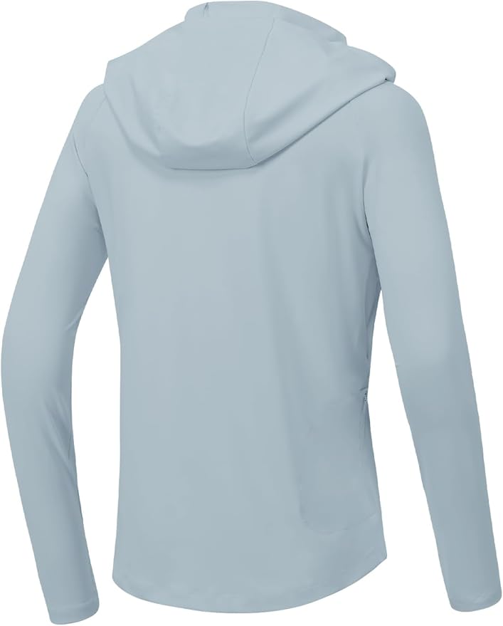 TBMPOY Womens UPF 50+ Sun Protection Hoodie Shirt Long Sleeve Fishing Hiking Outdoor UV Shirt Lightweight