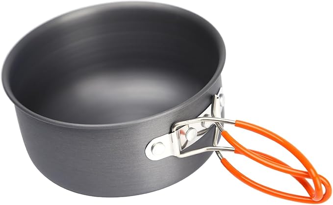 Fire-Maple FMC-207 Compact Cooking Set - 600ml Aluminum Pot with Lid, 2100W Mini Gas Stove & Windshield, Ultra-Light (348g) for Backpacking and Camping