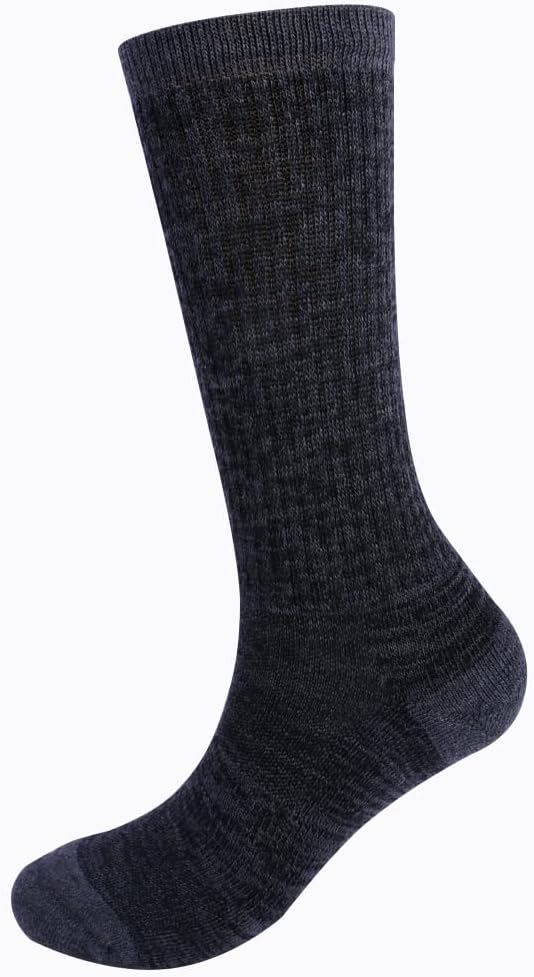 EnerWear 4 Pack Women's Merino Wool Outdoor Hiking Trail Crew Sock