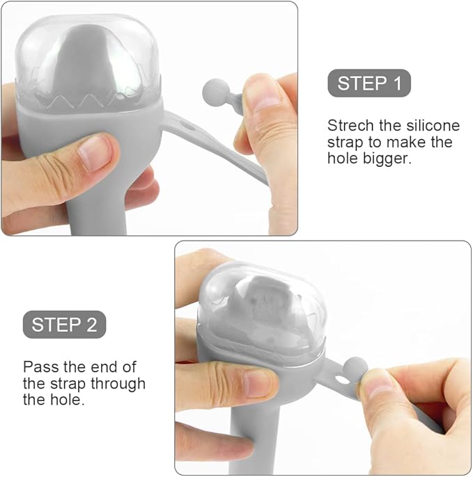 Sophico Travel Utensils Set for Camping and Kids Lunch Box, Stainless Steel Fork and Spoon, Knife Silverware Flatware Sets with Silicone Case - Portable & Leak-proof, Dishwasher Safe (Grey, 1 Set)