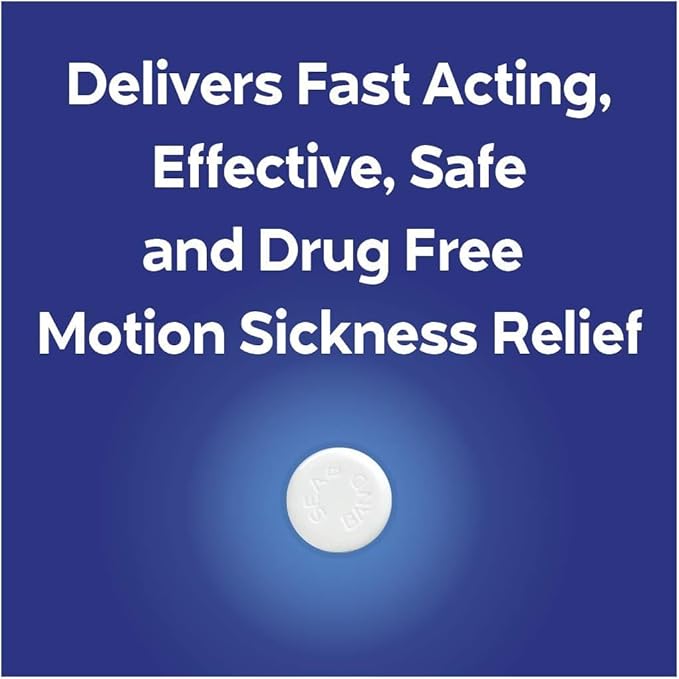 Sea-Band Anti-Nausea Acupressure Wristband for Motion & Morning Sickness, Child, 1 Pair Blue