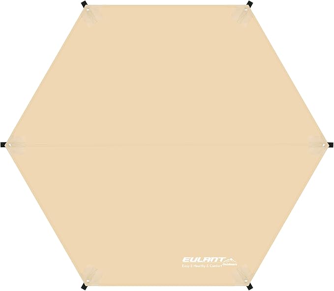 Tent Footprint, 210D Oxford Cloth Camping Tent Tarp, PU 3000 Waterproof Ground Sheet Mat for Tent, Backpacking, Hiking, Beach