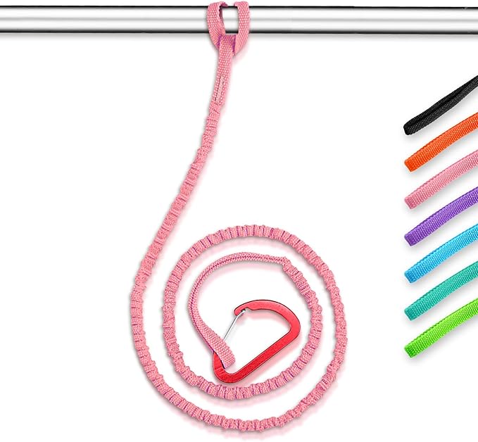 OCEANBROAD Kayak Paddle Leash Stretchable Strap Lanyard Rope for SUP Kayaking Boating Canoeing Fishing Pole Rod 4-7 Feet