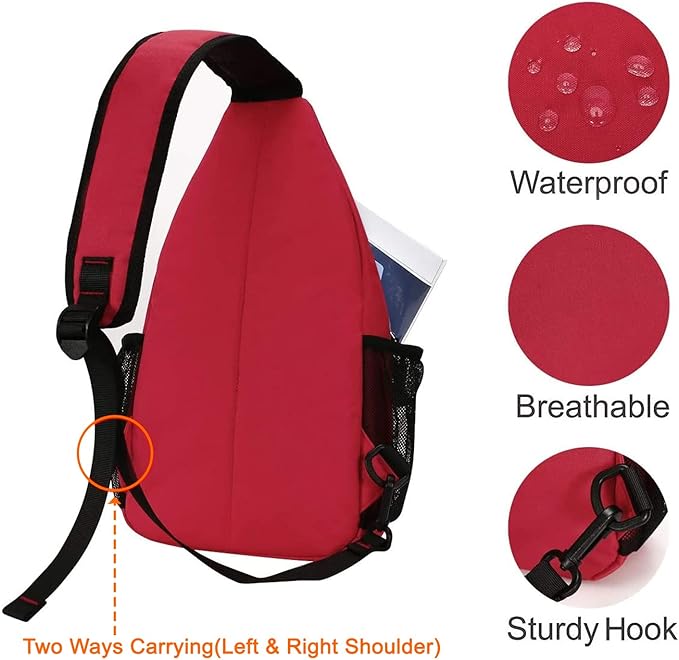 MOSISO Sling Backpack, Multipurpose Crossbody Shoulder Bag Travel Hiking Daypack