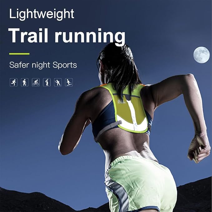 AONIJIE Reflective Running Vest Marathon Running Vest Pack Breathable for Hiking Camping Cycling Race