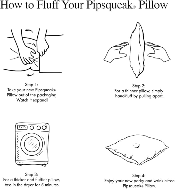 Pipsqueak Small Pillow - Mini 11 x 7 inches - Tiny Pillow for Travel, Dogs, Toddlers, Kids, Lumbar, Knees and Neck - Gray