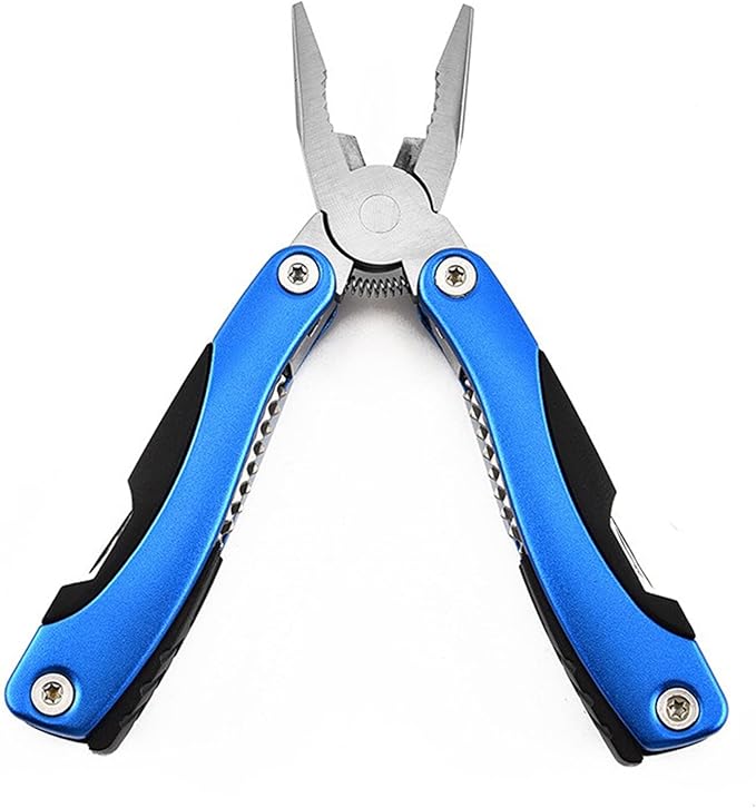 Multi Tool, Multitool Pliers for Outdoor, DIY, Home, Garden, Camping, Survival, Hunting and Hiking or Everyday Carry, Blue