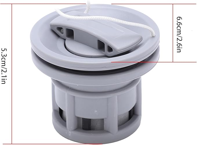 PVC Air Gas Valve Replacement, Lightweight Marine Kayak Exhaust Valve, Easy to Inflate and Deflate Boat Air Valve for Most Inflatable Boats, River Rafts and Kayaks