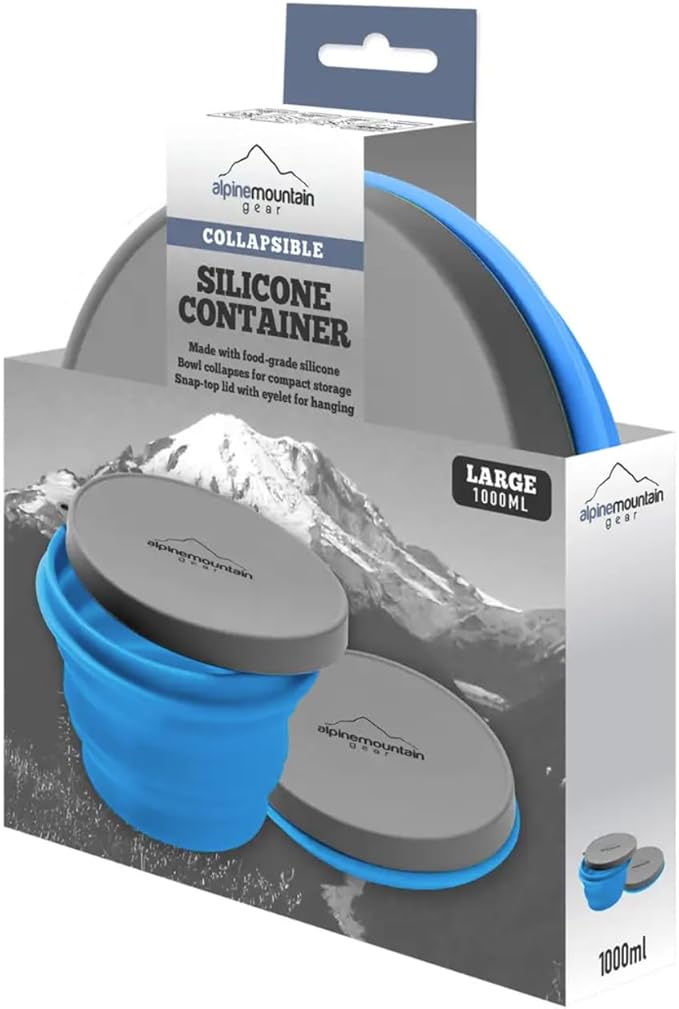 Collapsible Silicone Bowl (Large (Blue))
