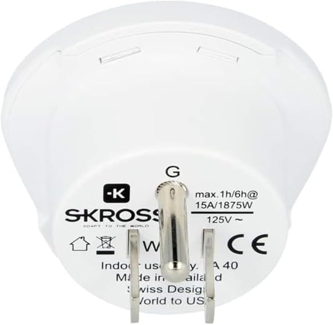 Skross World Travel Adapter to USA 1.500221-2 Pack