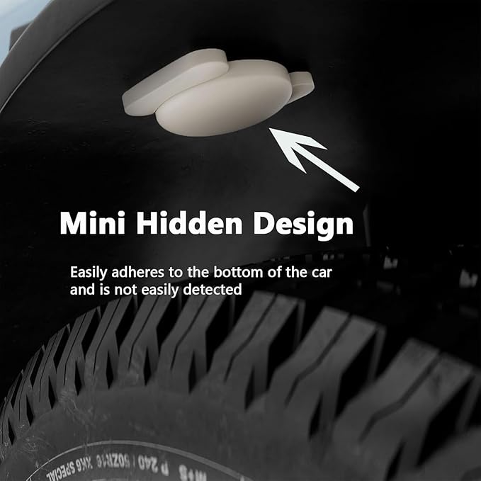 Car GPS Tracking Device for Vehicles,Cars etc,Real Time GPS Tracker for Car Work with Apple Find My(iOS Only),Mini GPS Tracker Vehicles with Magnetic Case-White,1PCS