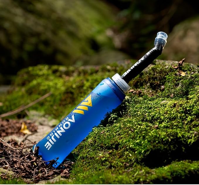 AONIJIE 2Pack of Soft Soft Folding Hydration Bottle Water Collapsible Flask BPA-Free Bottles (SD-500ml Bottles)