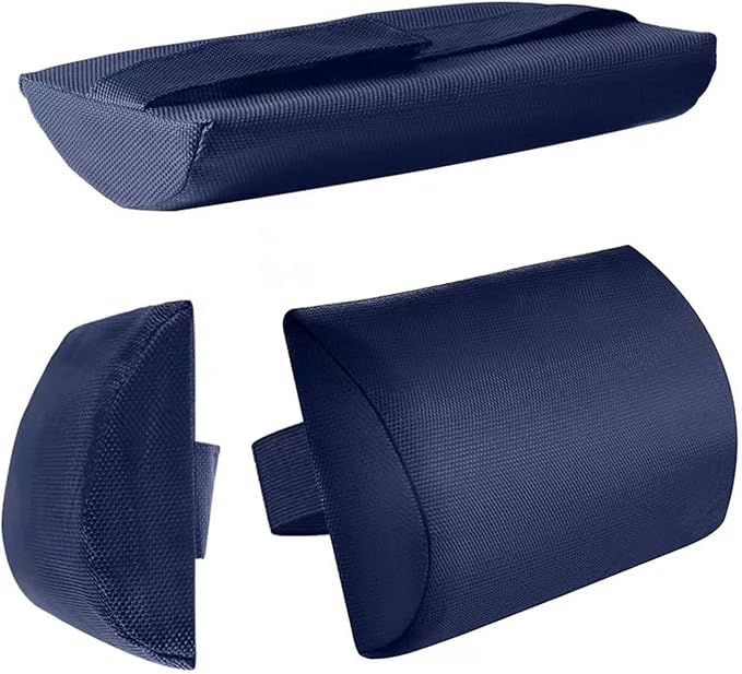 Ostlttyn Pillow - Soft Removable Padded Cushion Headrest with Elastic Band, Universal for Zero Gravity Chair, Lounger, Patio Recliner, Blue