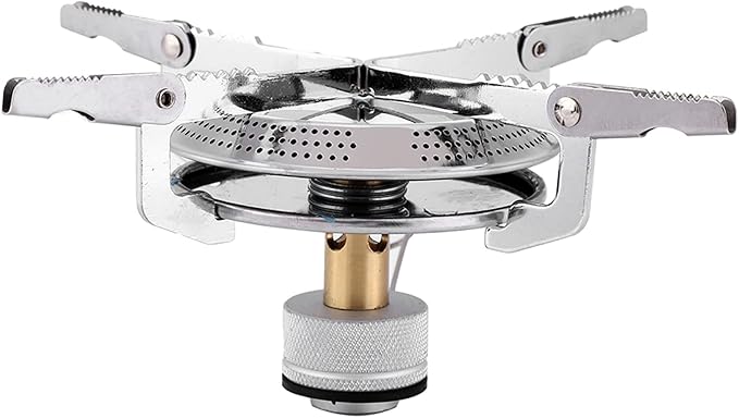 Restokki Camping Stove，Backpacking Stove，Camping Stove Propane，Portable Gas Stove Camping，Camping Grill for Outdoor Backpacking Hiking and Picnic