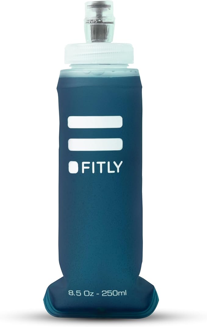 Soft Flask - Shrink As You Drink Soft Water Bottle for Hydration Pack - Folding Water Bottle Ideal for Running, Hiking, Cycling, Climbing & Rigorous Activity