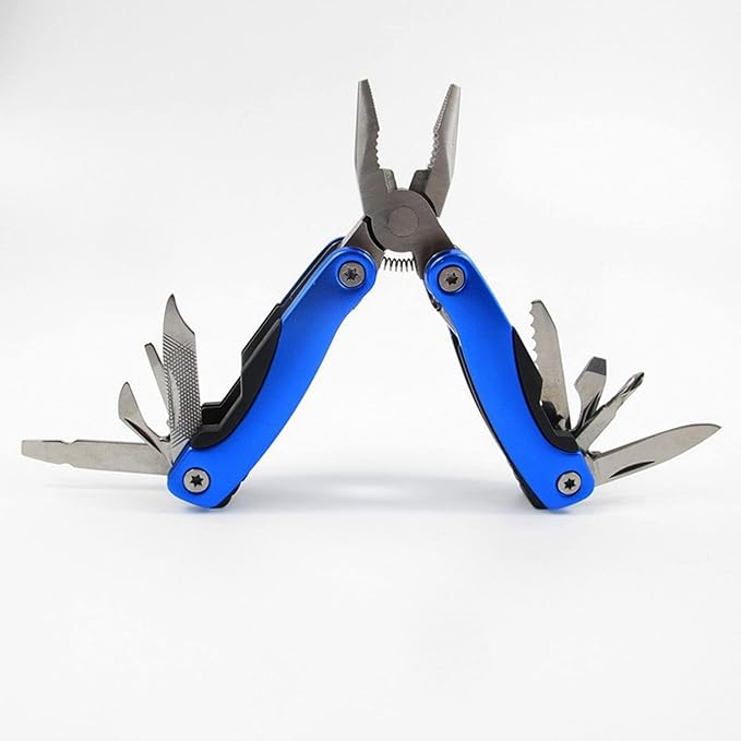Multi Tool, Multitool Pliers for Outdoor, DIY, Home, Garden, Camping, Survival, Hunting and Hiking or Everyday Carry, Blue