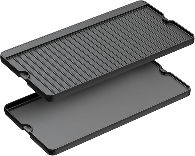 Reversible Pre-seasoned Cast Iron Griddle for Camp Chef TB90, TB90LW, TB90LWG, TB90LWG15, EX90LW, SPG90B, GB90D,Accessories for Camp Chef Professional Flat Top Griddle,16'' x 24''