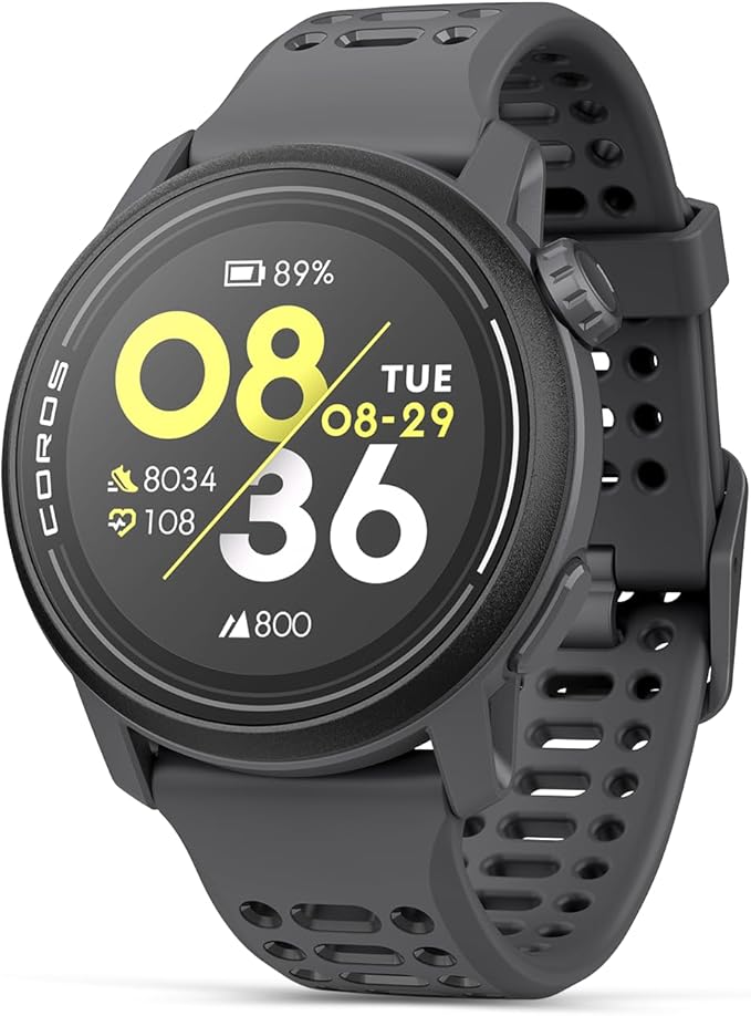 COROS PACE 3 GPS Sport Watch– Lightweight, Comfortable Running Watch, 17-Day Battery Life, Accurate GPS, Heart Rate Monitor, Navigation, Sleep Tracking, Training Plan, Run, Bike, and Ski-Black silicon