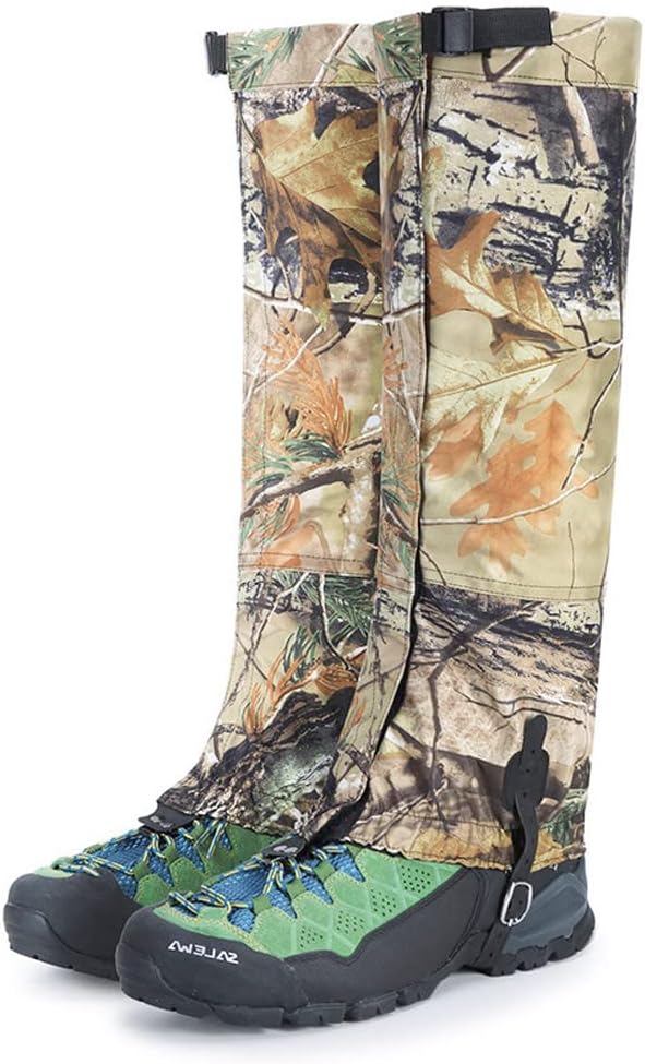 Camouflage Hiking Gaiters,Snake Gaiters For Men, Boot Gators Waterproof Shoe Leg Covers for Walking Climbing Hunting Trip