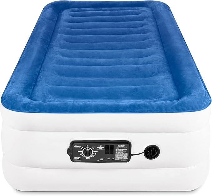 SoundAsleep Products SoundAsleep CloudNine Series Air Mattress with Dual Smart Pump Technology Twin Size