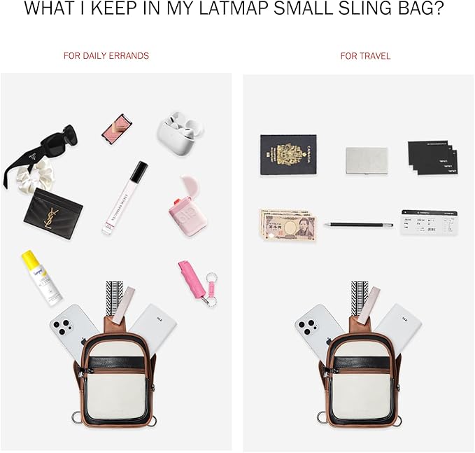 3L SMALL Sling Bag Fanny Packs For Women Men Mini Crossbody Chest Belt Travel Bag Purse Handbag Faux Leather Fashion Cute Light Grey