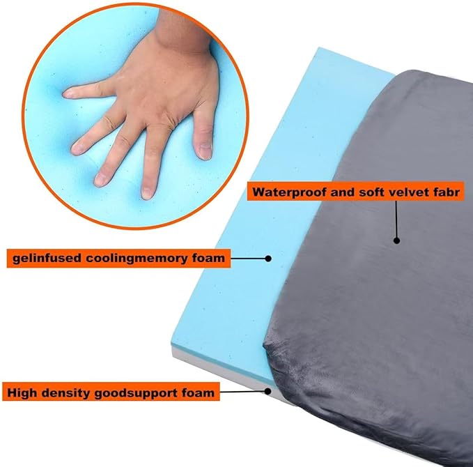 Memory Sponge Camping Mattress is Suitable for Adult Waterproof Sleeping mats, roll up Floor mattresses, Foldable mattresses, and Guest mattresses.