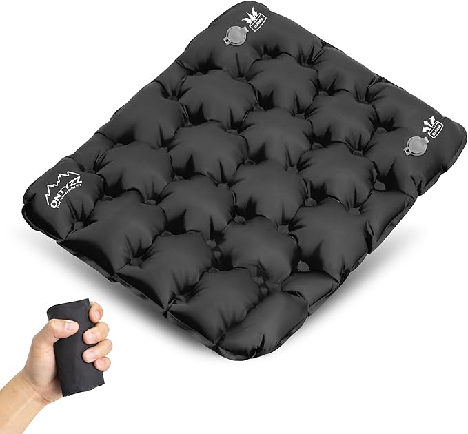 ONTYZZ Inflatable Seat Cushion Lightweight Stadium Seat Pad Travel Air Seat Cushion for Hiking Office Airplane Stadium Car