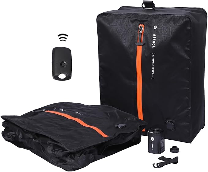 ABENCA Vacuum Storage Bags for Travel with Wireless Pump, Finder Tags, Compression Space Saver Bags, Reusable Vacuum Seal Packing Cube for Suitcases and Backpack.A