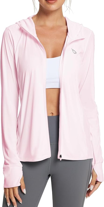 baleaf Women's Sun Protection Jacket Hoodie Clothing Lightweight Long Sleeve Sun Cover Up Shirt