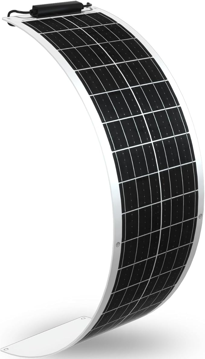 XINPUGUANG 12 Volts 50 Watts Flexible Solar Panel monocrystalline Portable Charger Power 12V Battery for RV car Boat Cabin Home (50w)