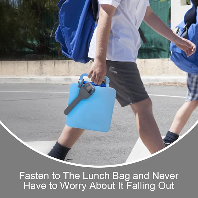 Sophico Travel Utensils Set for Camping and Kids Lunch Box, Stainless Steel Fork and Spoon, Knife Silverware Flatware Sets with Silicone Case - Portable & Leak-proof, Dishwasher Safe (Dark Grey)