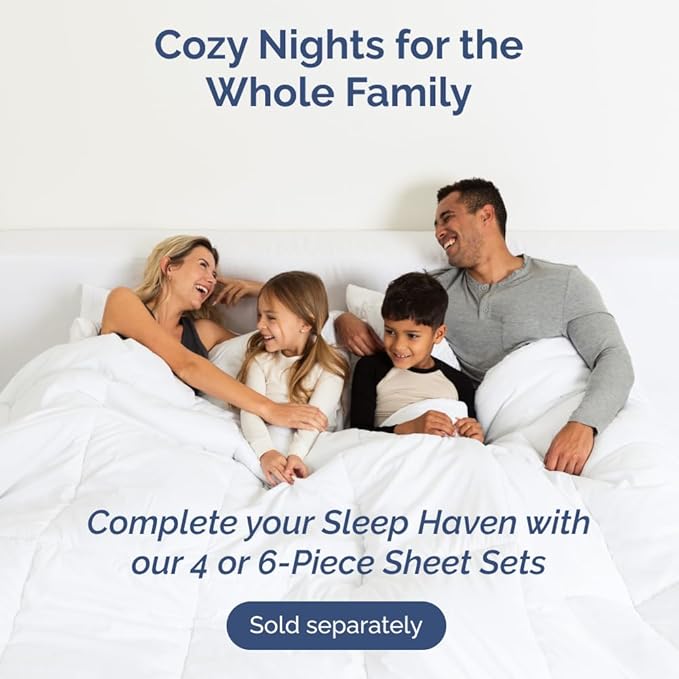 CGK Unlimited Queen Size Microfiber Pillowcase Set of 4 - Soft, Premium Quality, Machine Washable, Protective, Sky Blue