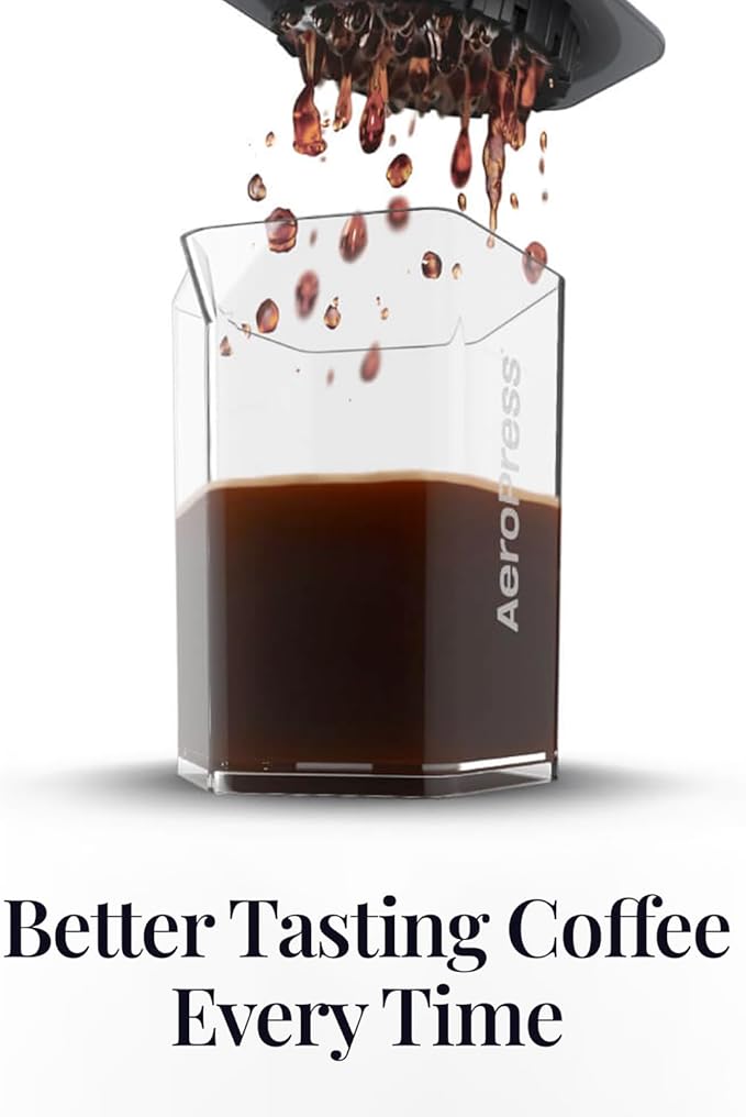 AeroPress Coffee Maker Carafe, 20 oz (600 ml) Capacity, Shatterproof Pour Over Coffee Carafe, Ideal for Original, Clear, and XL Presses, Compact and Travel-Friendly Design, Made in USA