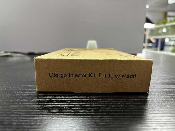 Stainless Steel Meat Injector Syringe Kit with 4 Marinade Needles for BBQ Grill Smoker, 2-oz Large Capacity, Both Paper User Manual and E-Book Recipe