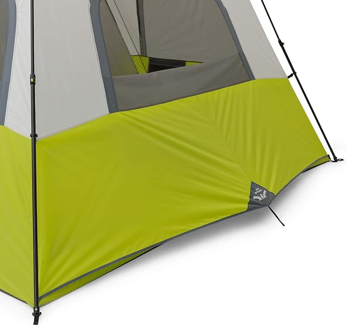 CORE Instant Cabin Tents | 6 Person / 9 Person / 10 Person / 12 Person Family Cabin Multi Room Pop Up Tents Car Camping | Included Storage Pockets for Camping Accessories
