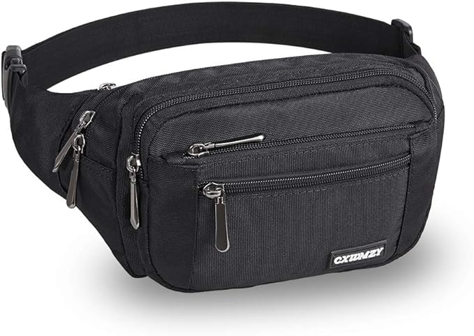 CXWMZY Fanny Packs For Women & Men Waist Pack Hip Bum Bag with Multi-Pockets Large Capacity Waterproof Casual Bum Bag for Disney Traveling Casual Cycling Running Hiking