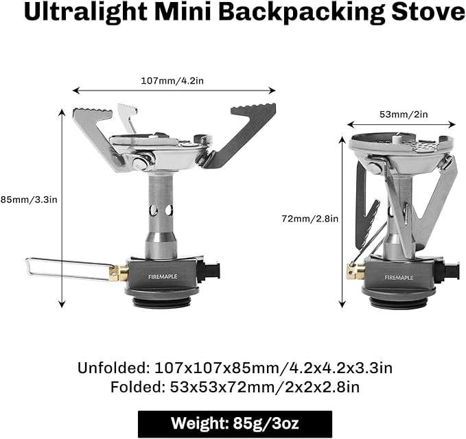 Fire-Maple Backpacking and Camping Stove Series | Outdoor Propane Camp Cooking Gear | Portable Pot/Jet Burner | Ideal for Hiking, Trekking, Fishing, Hunting Trips and Emergency Use (Greenpeak)
