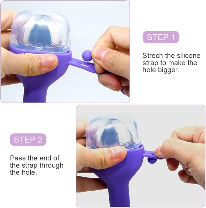 Sophico Travel Utensils Set for Camping and Kids Lunch Box, Stainless Steel Fork and Spoon, Knife Silverware Flatware Sets with Silicone Case - Portable & Leak-proof, Dishwasher Safe (Purple, 1 Set)