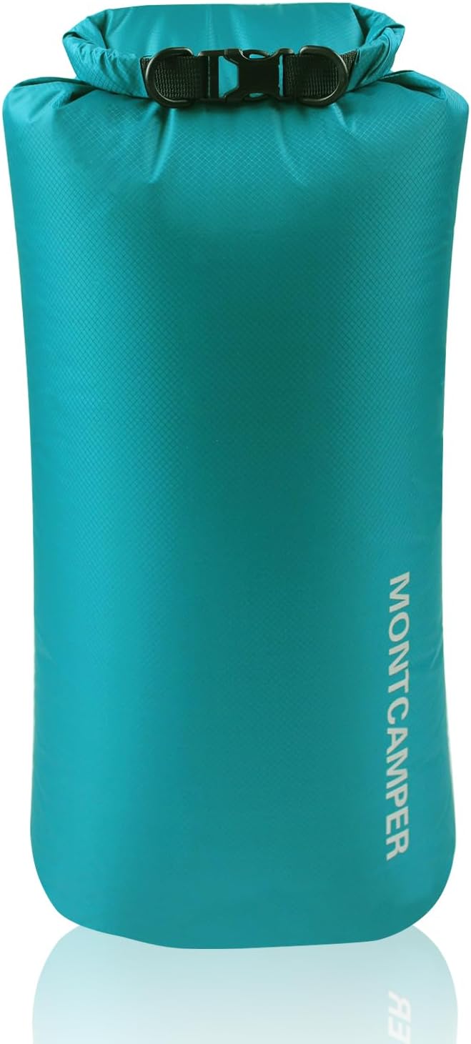 Upgraded 30D Nylon Waterproof Dry Bag-Extra Large Storage Sack for Hiking, Kayaking and Rafting-Roll Top Closure-Float on Water(20L/Turquoise blue)